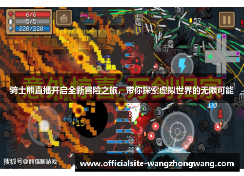 骑士熊直播开启全新冒险之旅，带你探索虚拟世界的无限可能